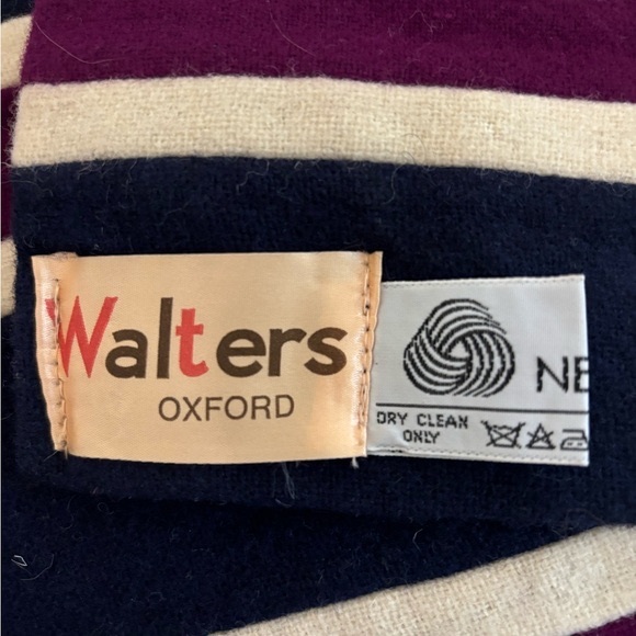 Vintage Oxford College Wool Scarf - Picture 3 of 4